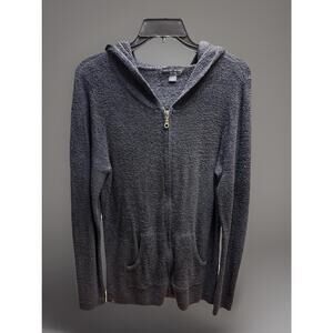 Barefoot Dreams CozyChic Lite Hoodie in Carbon L
